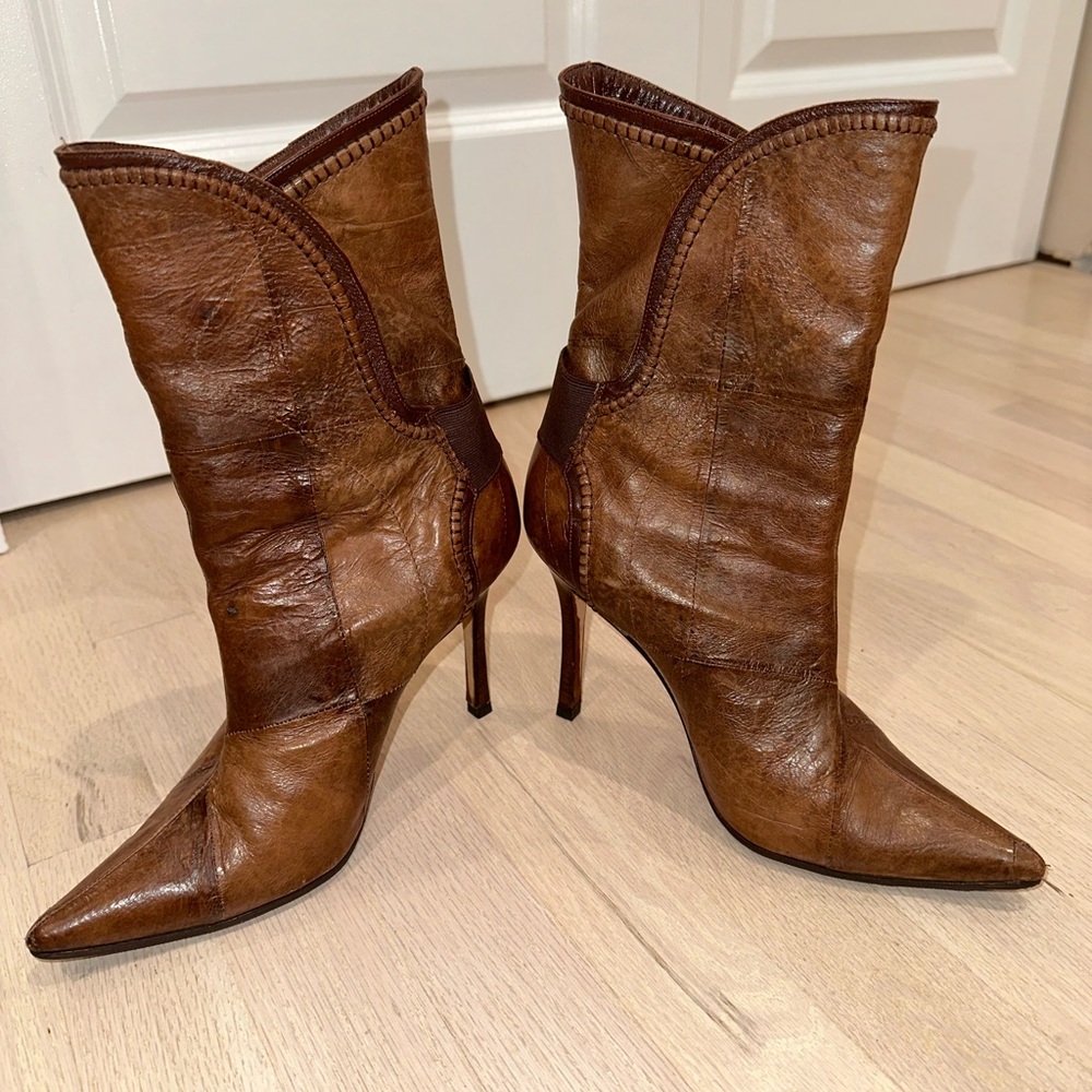 Manolo Blahnik patchwork leather - Picture 5 of 6